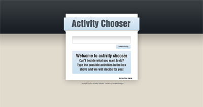 Activity Chooser