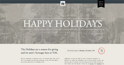 Happy Holiday from Virb
