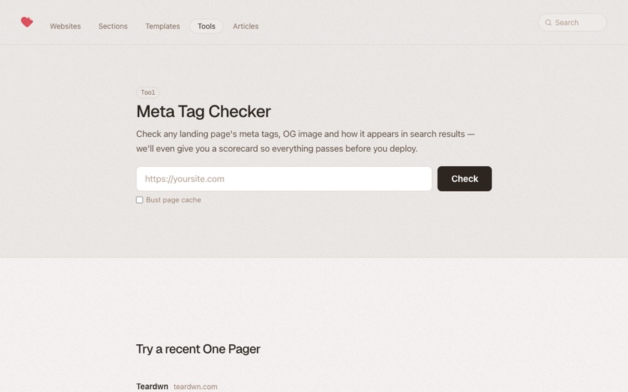Meta Tag Checker