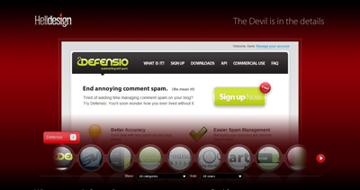 Hell Design Website Screenshot