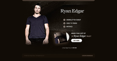 Ryan Edgar Website Screenshot