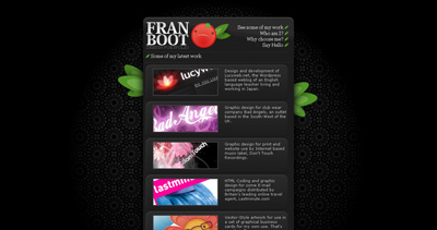 Fran Boot Website Screenshot
