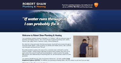Robert Shaw Website Screenshot