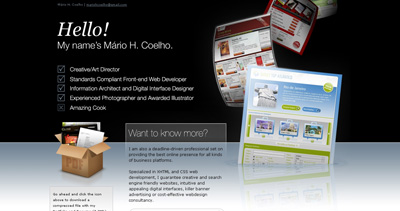 Mário Coelho Website Screenshot