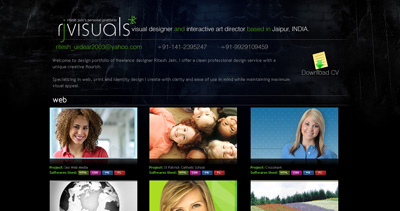 rj visuals Website Screenshot