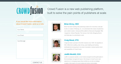 Crowd Fusion Website Screenshot