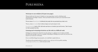 Puremedia Website Screenshot