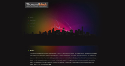 Thousandminds Website Screenshot