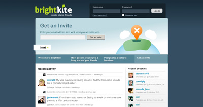 brightkite Website Screenshot