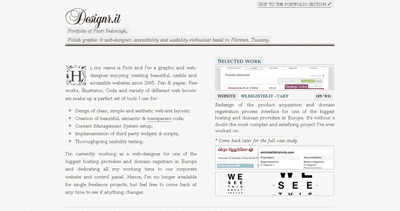 Piotr Fedorczyk Website Screenshot