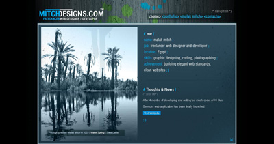 MitchDesigns Website Screenshot