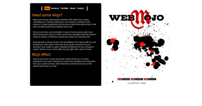webMojo Website Screenshot