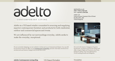 Adelto Website Screenshot