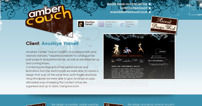 AmberCouch Website Screenshot