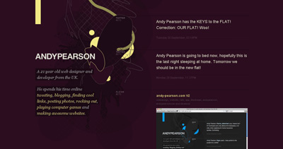 Andy Pearson Website Screenshot