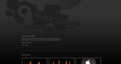 Black Jay Films Website Screenshot