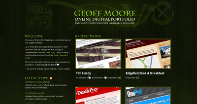 Geoff Moore Website Screenshot
