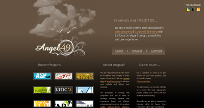 Angel49 Website Screenshot