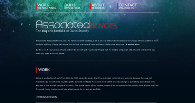 Associated Flavors Website Screenshot