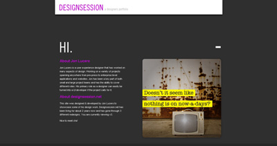 Design Session Website Screenshot
