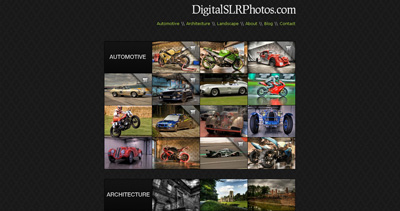 Dave Adams Photography Website Screenshot