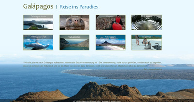 Galapagos Website Screenshot