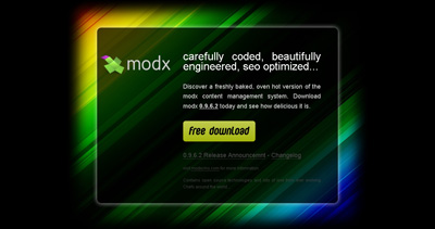 get modx Website Screenshot