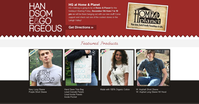 Handsome and Gorgeous Clothing Website Screenshot