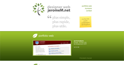 jeromeM Website Screenshot