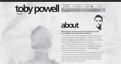 Toby Powell Website Screenshot