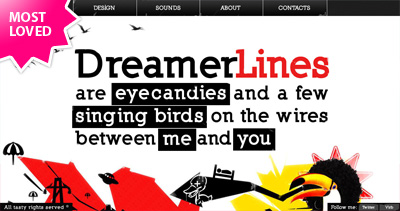 Dreamer Lines Website Screenshot