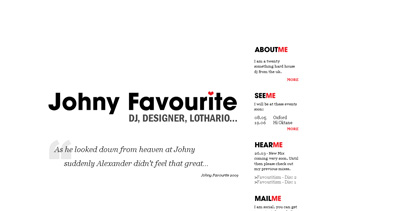 DJ Johny Favourite Website Screenshot