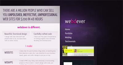 Webdever Website Screenshot