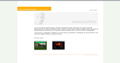 vinay d Website Screenshot