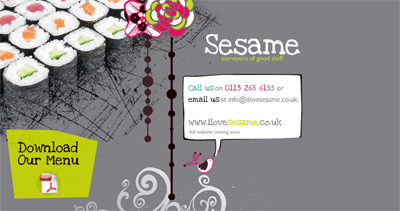Sesame Website Screenshot