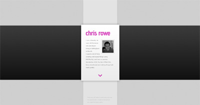 Chris Rowe Website Screenshot