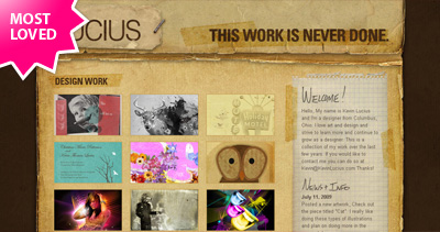 Kevin Lucius Website Screenshot