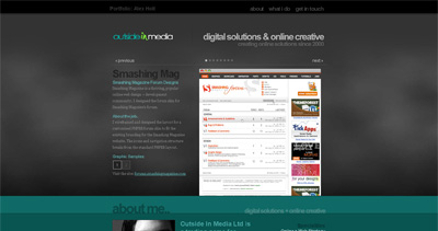 outside(in)media Website Screenshot