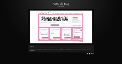 Pieter de Jong Website Screenshot