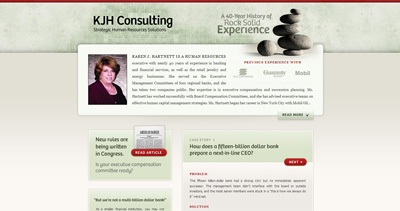 KJH Consulting Website Screenshot