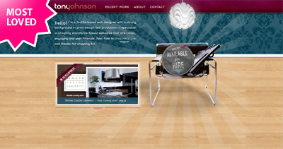 Tony Johnson Website Screenshot