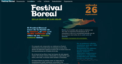 Festival Boreal Website Screenshot