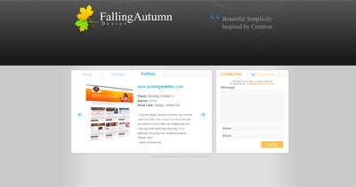 FallingAutumn Website Screenshot