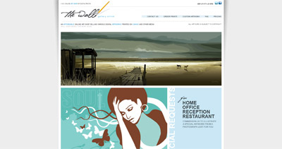 The Wall Gallery Website Screenshot