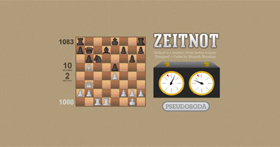 Zeitnot Website Screenshot