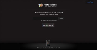 Pictaculous Website Screenshot