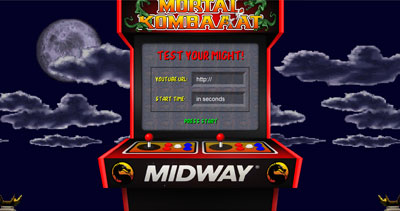Mortal Kombaaat Website Screenshot