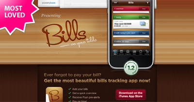 Bills On Your Table Website Screenshot