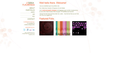 Siska Flaurensia Website Screenshot