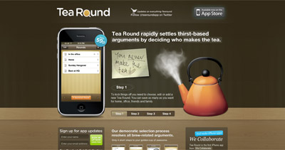 Tea Round Website Screenshot